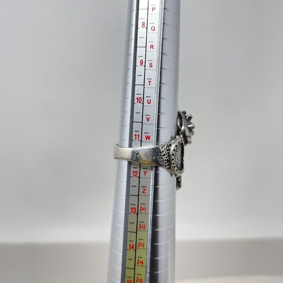 Viking Head Ring Stainless Steel Size 11.5 Silver-Tone Biker‎ Goth Punk Metal - Picture 10 of 10